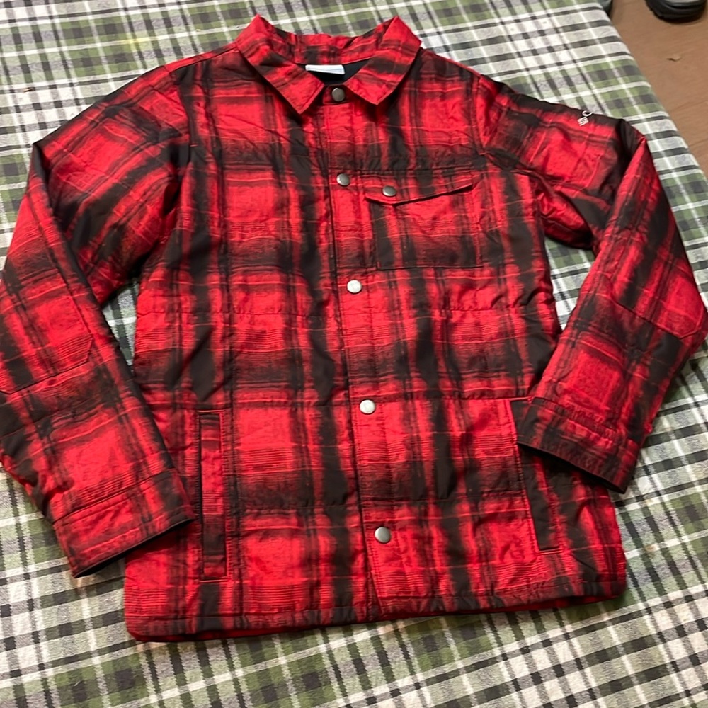 Columbia Plaid Nylon Jacket